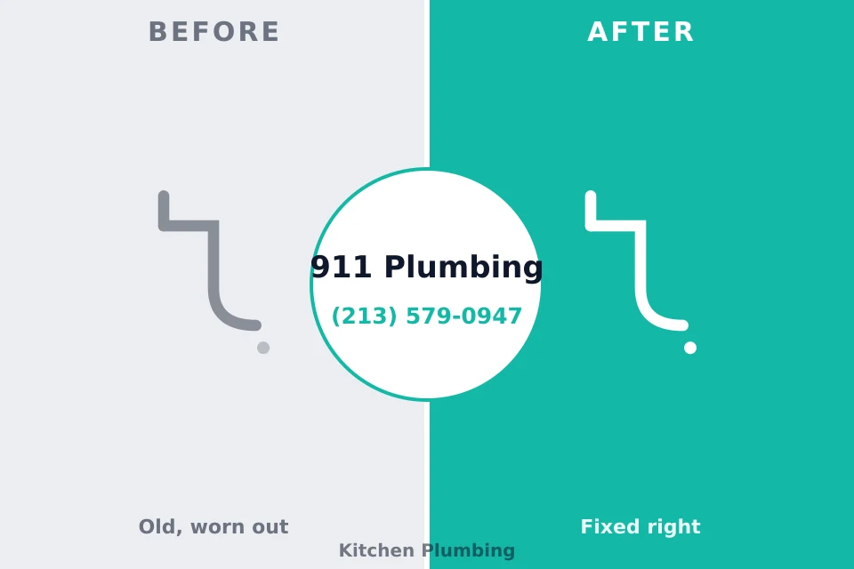 Before and after: plumbing company Austin, AR